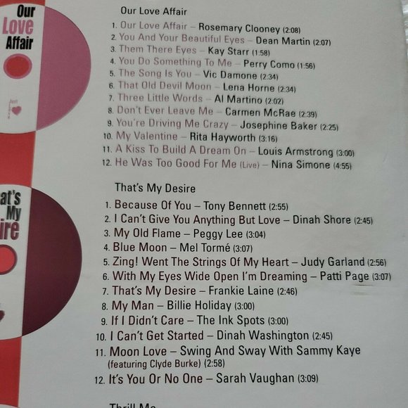 Just Love CD: 4 Compilation CDs, SINATRA, GARLAND, PEGGY LEE ROSEMARY CLOONEY... - Picture 5 of 7